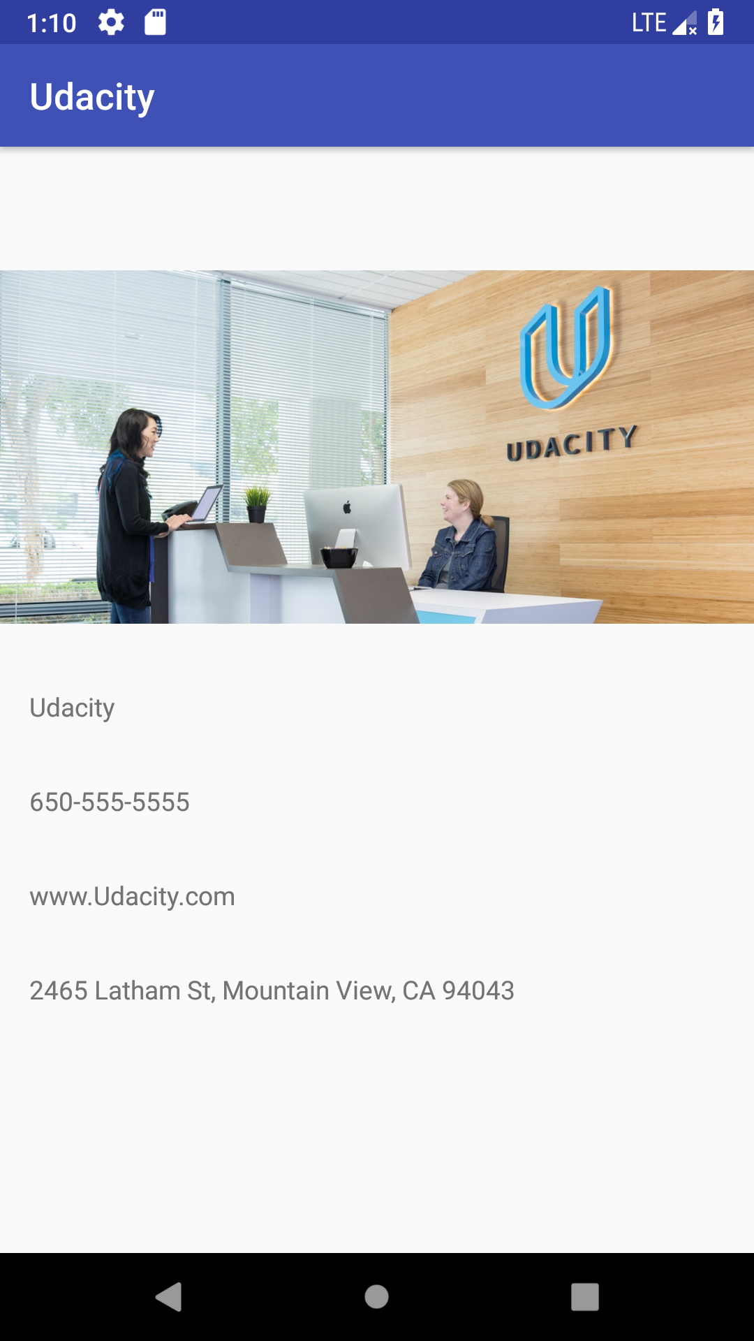 Udacity Business App